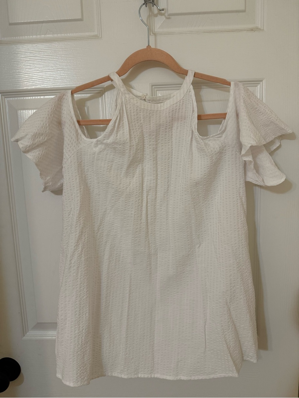 MICHAEL Michael Kors White One-Shoulder Textured Dress